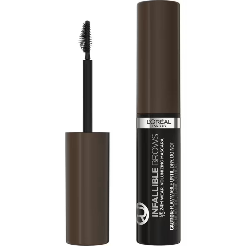 LOREAL INFALLIBLE 24H MASCARA BROW SOFT BLACK pack of 2