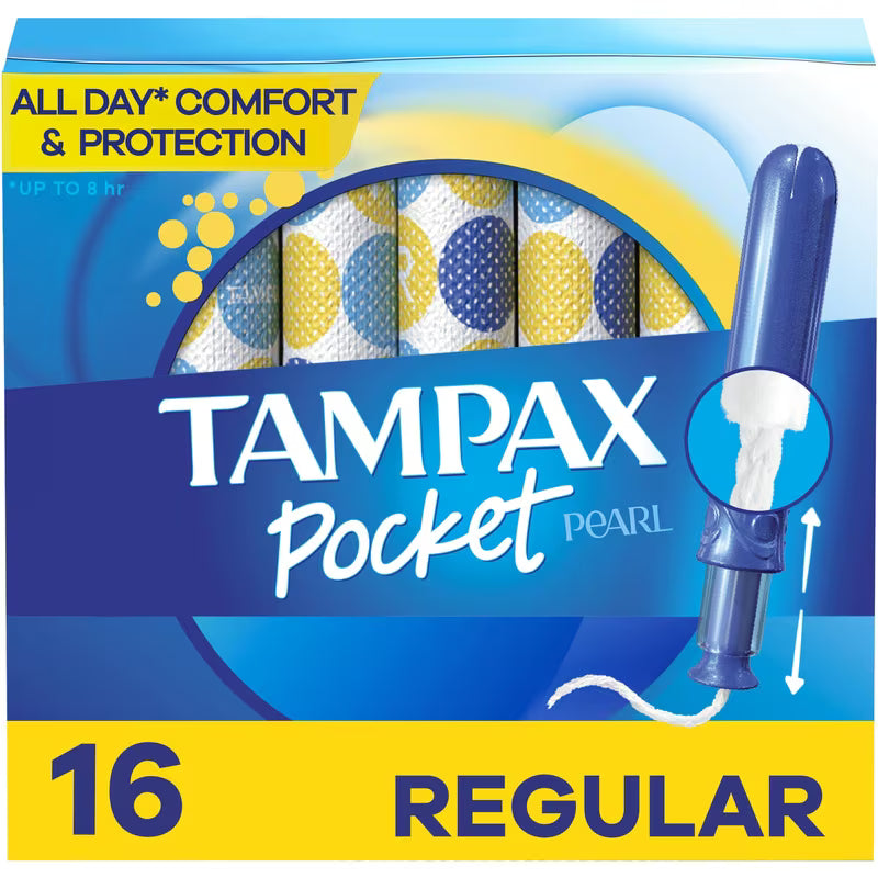 TAMPAX POCKET PEARL TAMPON COMPACT REG UNSCENT 16