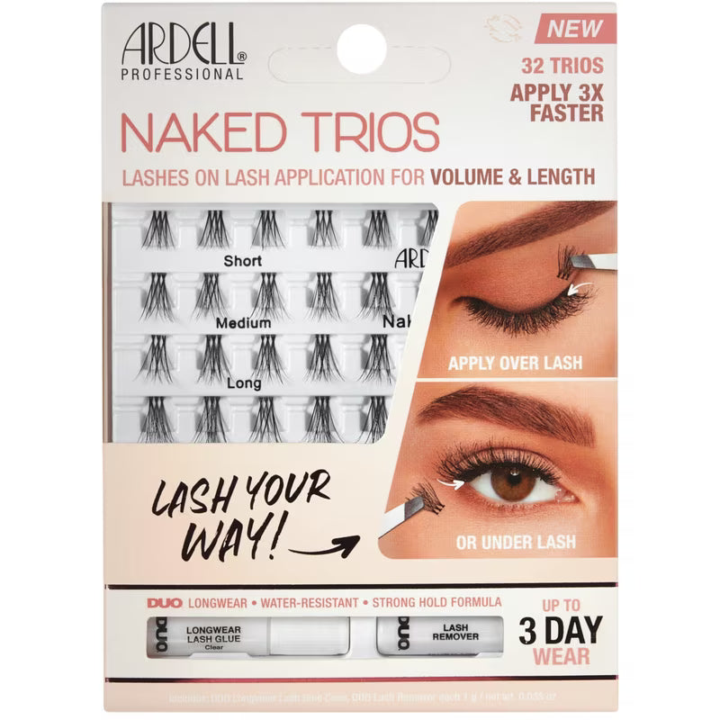 ARDELL NAKED LASHES TRIOS KIT pack of 4