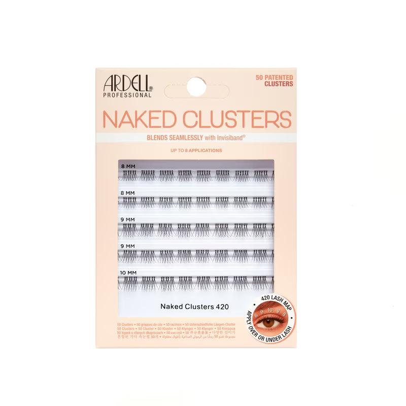 ARDELL CLUSTERS LASHES NAKED 420 50CT pack of 4