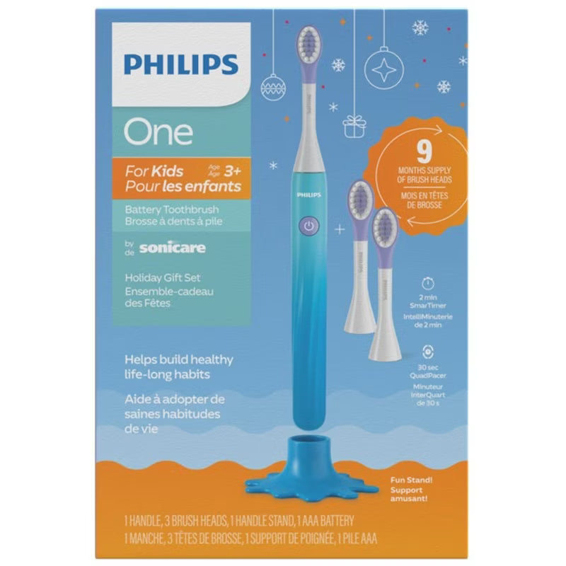PHILIPS ONE T/B KIDS GIFT SET BLUE 5 pack of 4