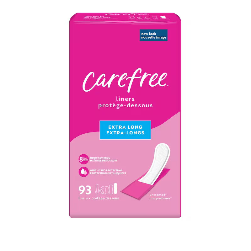 CAREFREE ACTI-FRESH LINERS EXTRA LONG 93 pack of 3