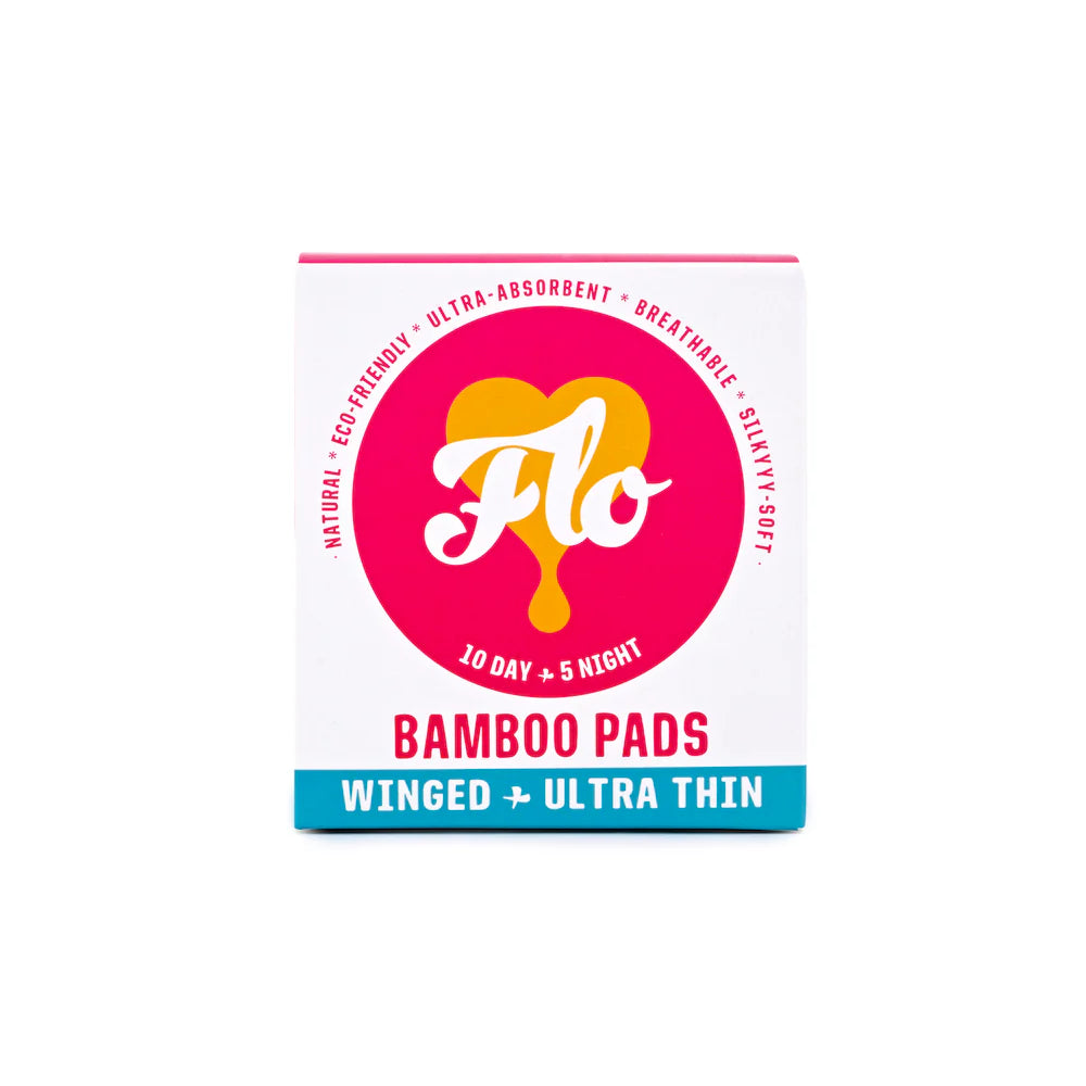 Here We Flo Pads W/Wings, 10 day + 5 night Combo, 15 Pads