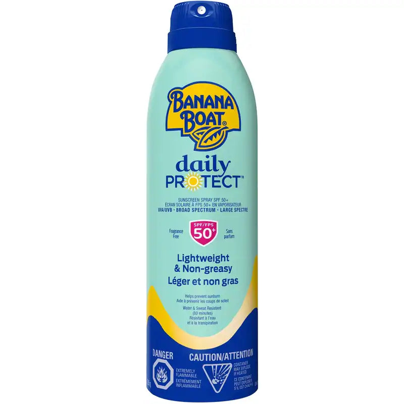 BANANA BOAT DLY PROT SP SPF50+ LIGHT NON GREAS226G SPRAY