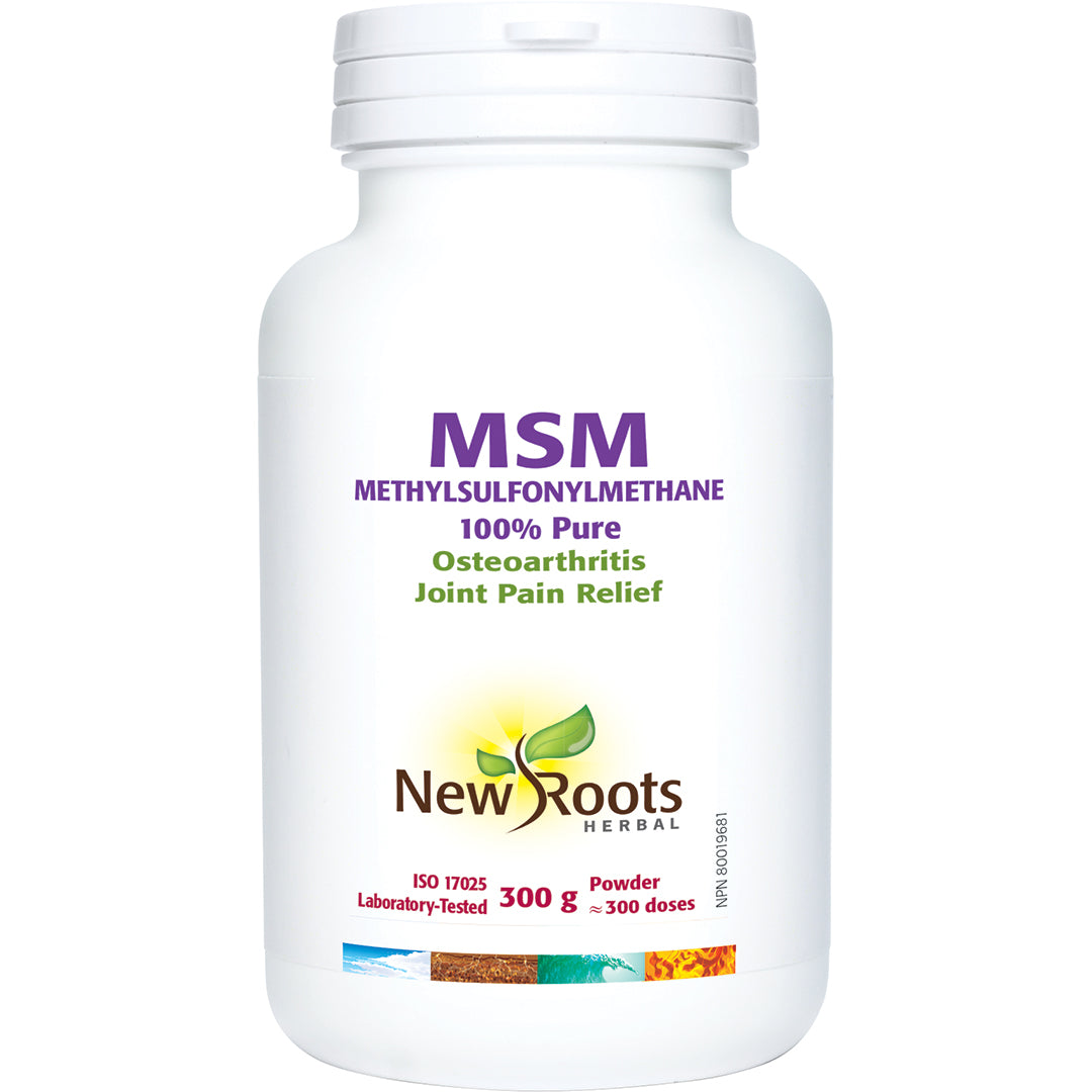 NEW ROOTS MSM Methylsulfonylmethane · 100% Pure 300 g