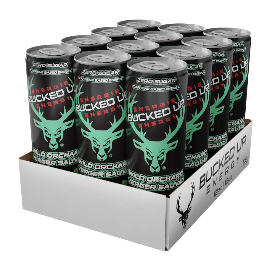 Bucked Up Bucked Up Energy Drink, Wild Orchard, 12/Case