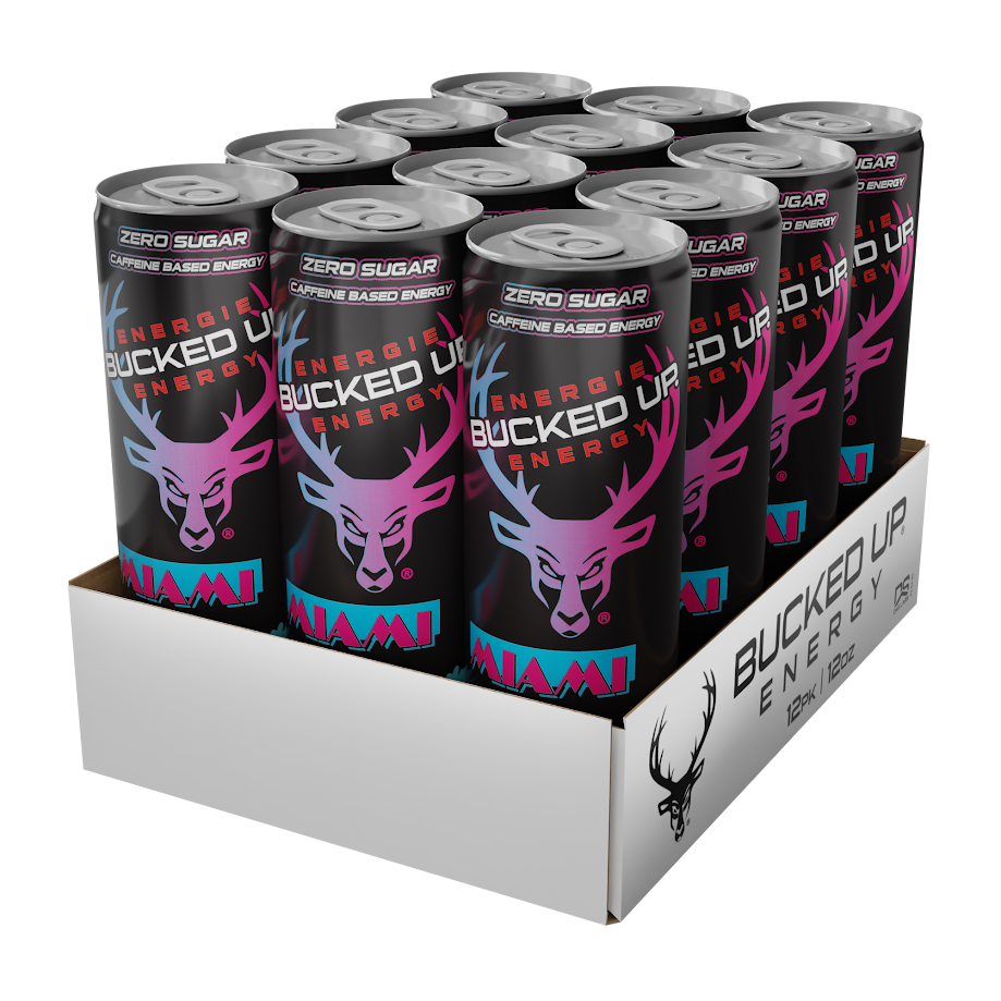 Bucked Up Bucked Up Energy Drink, Miami, 12/Case