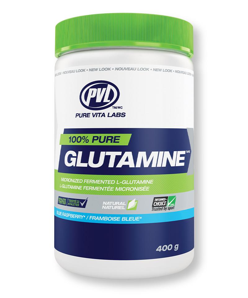 PVL 100% PURE GLUTAMINE™ Blue Raspberry 400 g