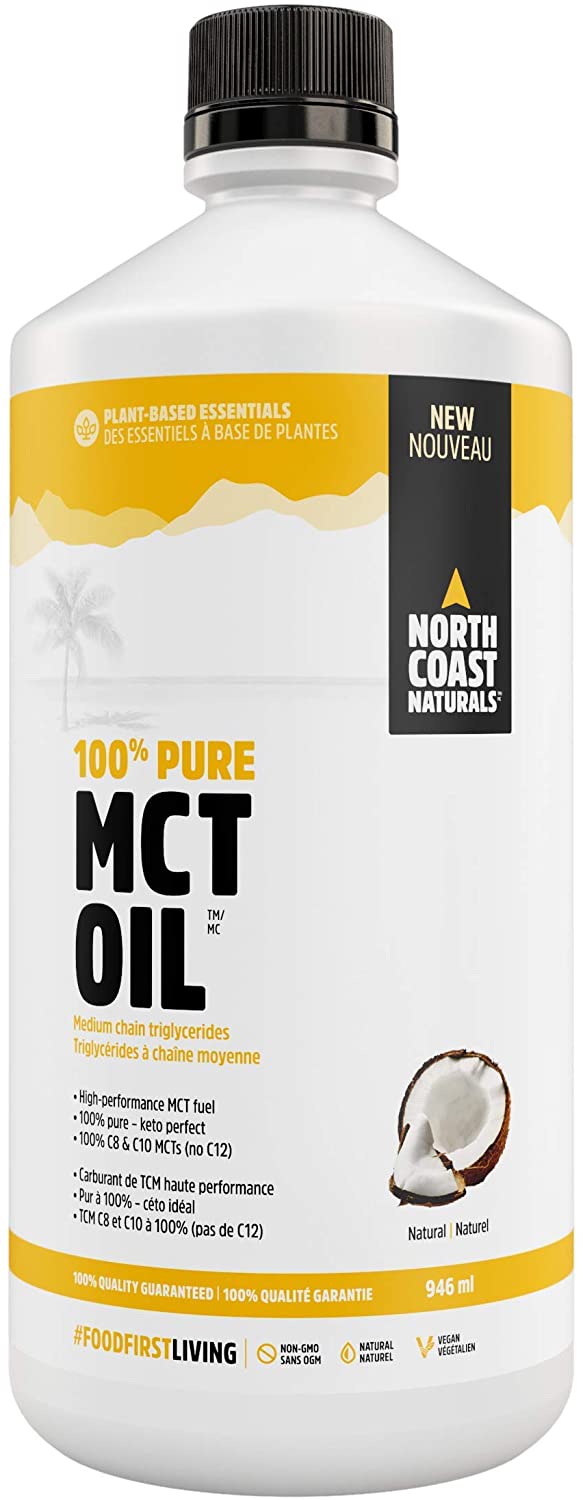 North Coast Naturals 100% Coconut MCT Oil (order in qty of 4 units) 946 ml
