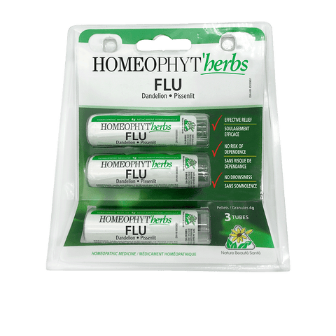 HOMEOPHYT'HERBS FLU (fluorine - dandelion) 3 tubes x 4 g