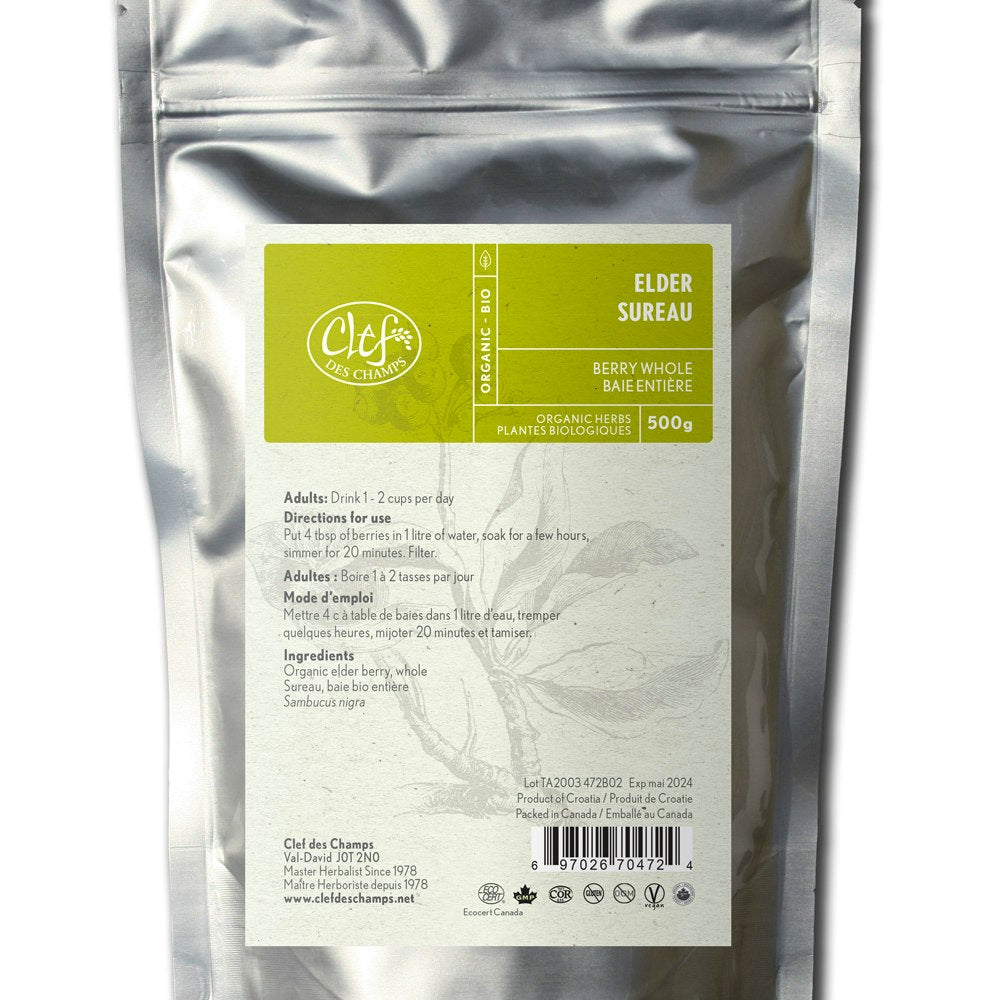 Clef Des Champs - ELDER flower organic 500 GR