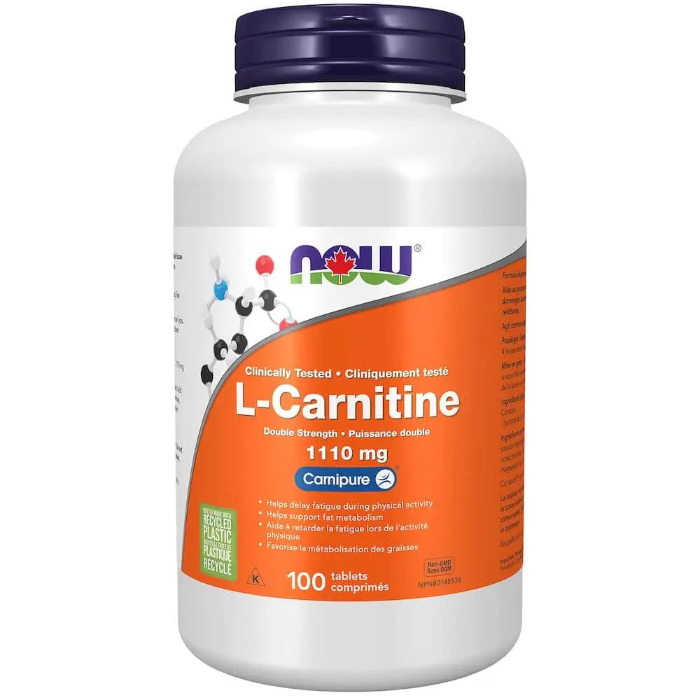 NOW Foods - L-Carnitine, 1110mg 100tab
