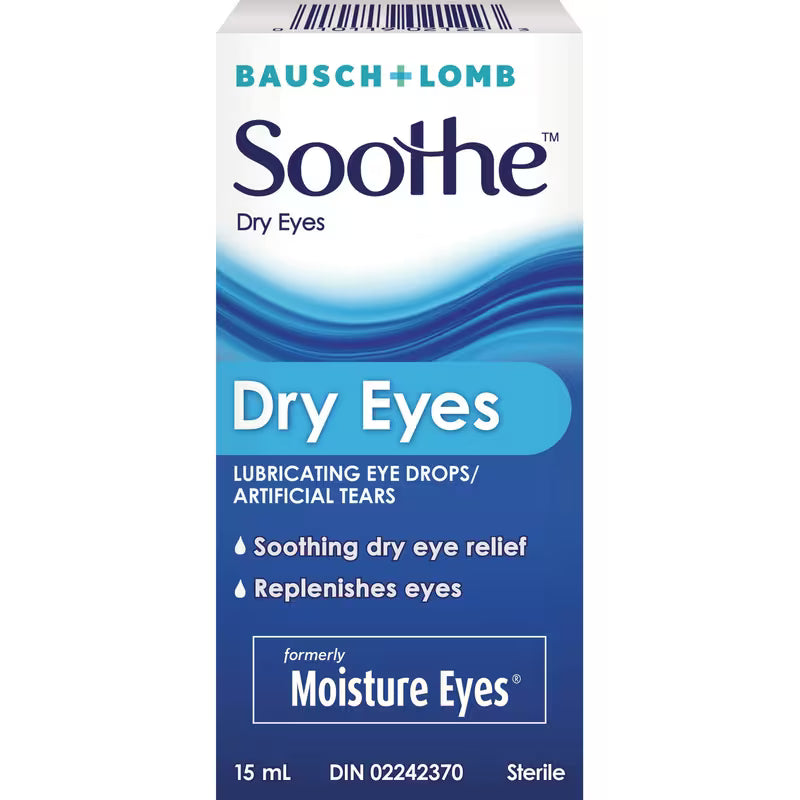 B&L SOOTHE MOISTURE EYES ARTIFICIAL TEARS 15ML DROP MED