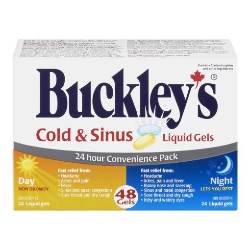BUCKLEY COLD & SINUS GEL CAPS 24+24 CAPSULE