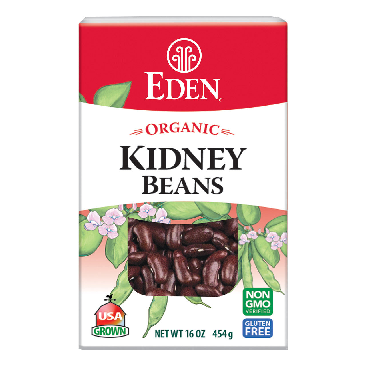 EDEN FOODS Org Dark Red Kidney Beans 454g