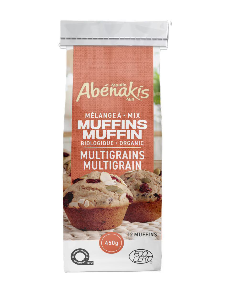 Abernaki Mill - NEW BRAND! Organic Multigrain Muffin Mix 450 g