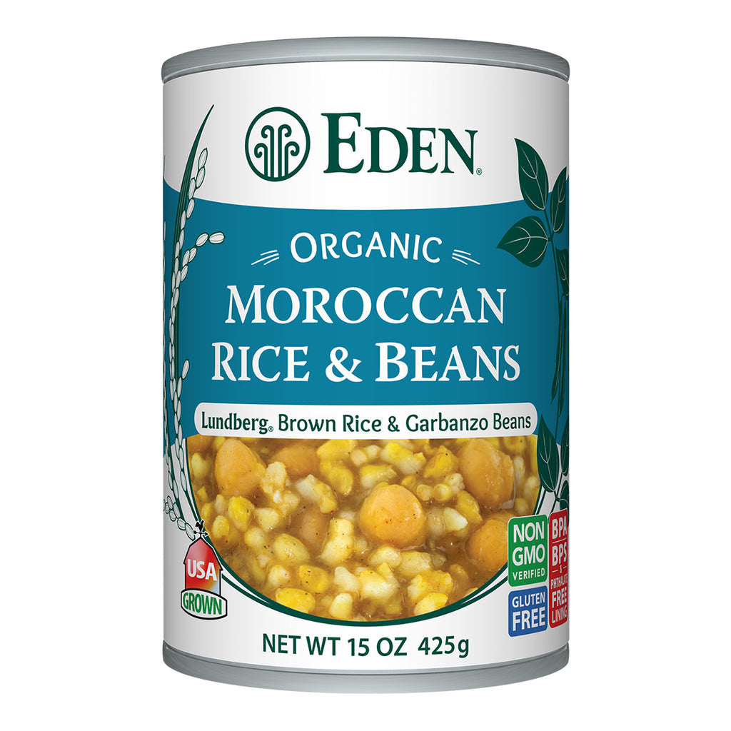 EDEN FOODS Org Moroccan Rice & Garbanzo 398mL