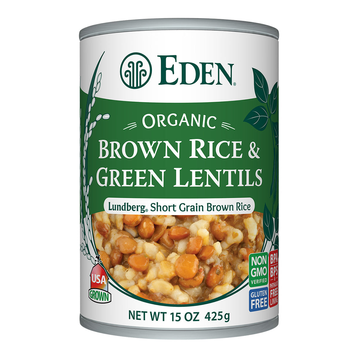 EDEN FOODS Org Rice & Lentils 398mL