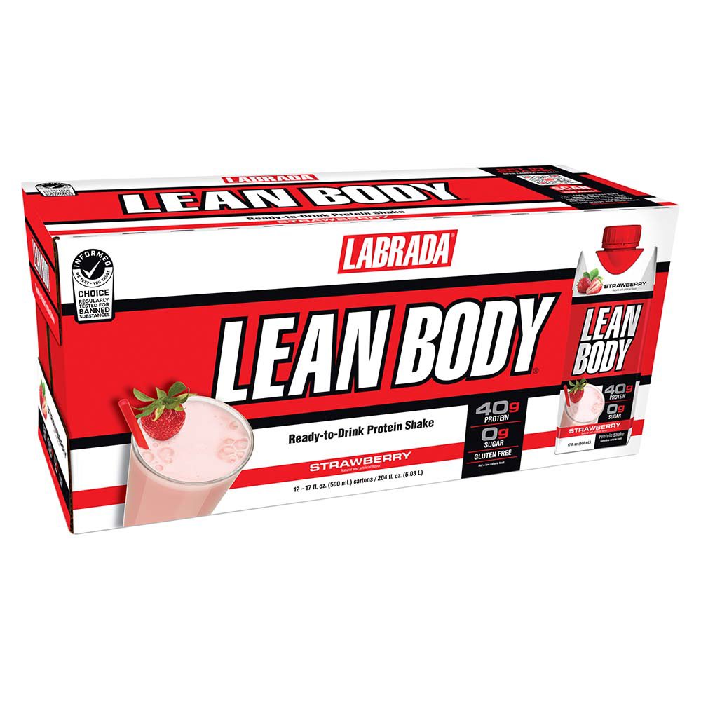 LABRADA LEAN BODY RTD 17oz - 12/box STRAWBERRY