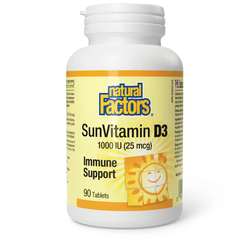 Natural Factors   Vitamin D3 1000 IU   90 tabs