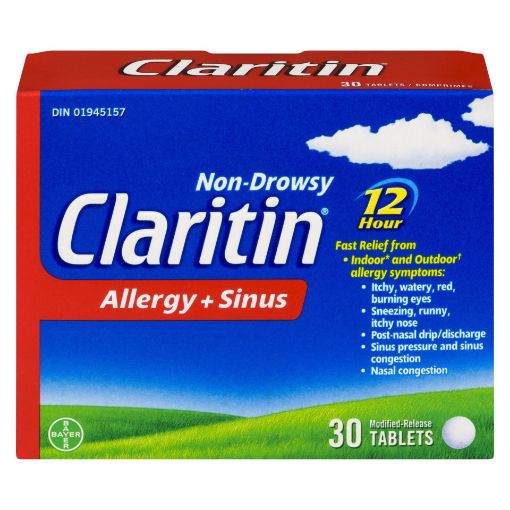 CLARITIN ALLERGY & SINUS 30 TABLET EXT REL