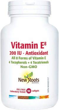 NEW ROOTS Vitamin E8 200 IU · Antioxidant 90 softgels
