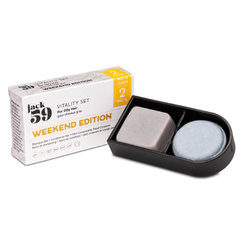 Jack59 VITALITY Shampoo + Conditioner + Container