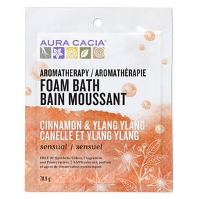 Aura Cacia-Cinnamon/Ylang Ylang Foam Bath 71g