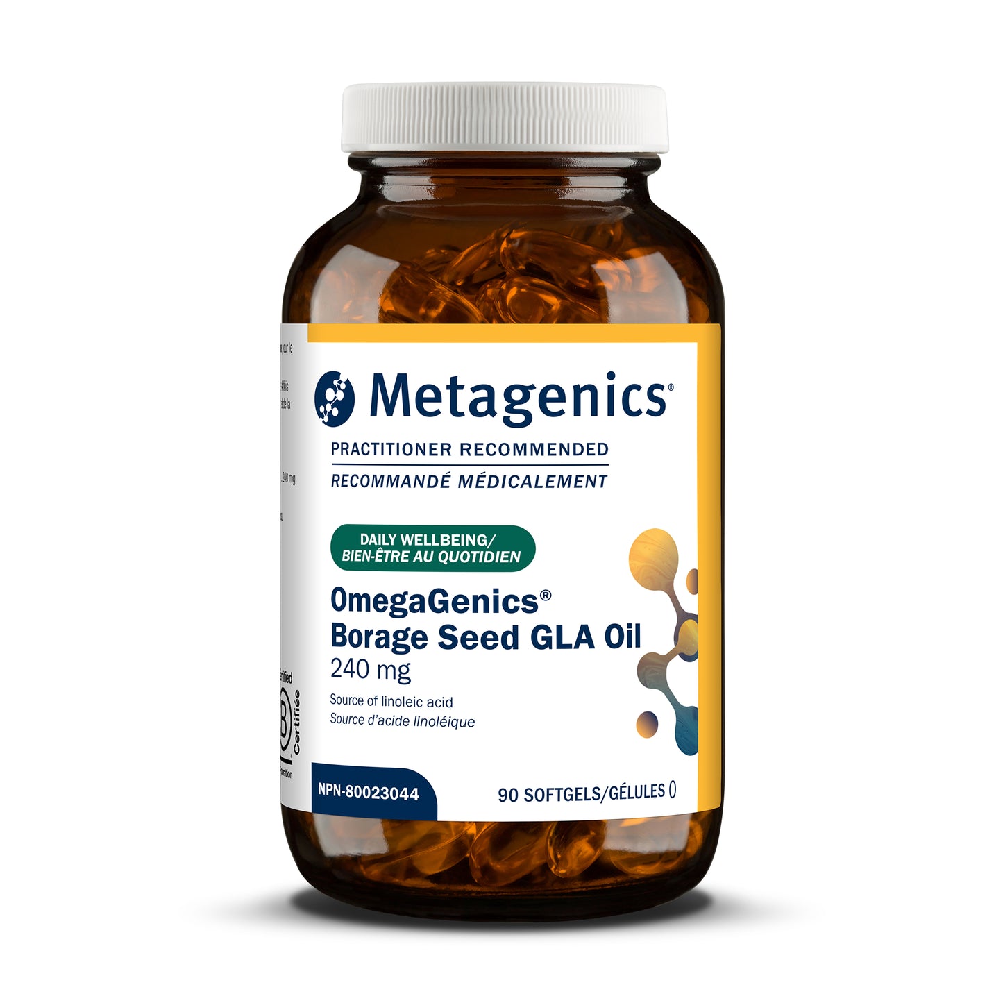 Metagenics OmegaGenics Borage Seed GLA Oil 240 mg 90Capsules