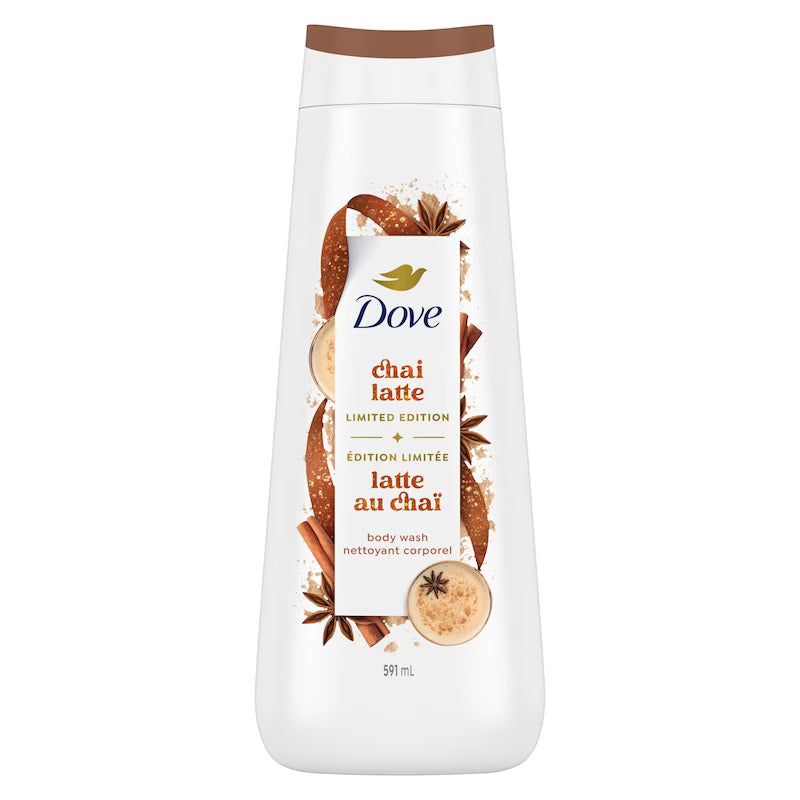 DOVE BODY WASH SUGAR CHAI LATTE 591ML pack of 4