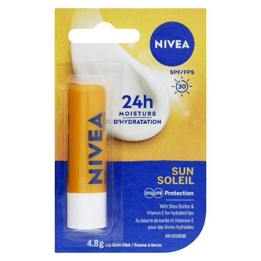 NIVEA LIP CARE SUN SPF30 4.8G pack of 12