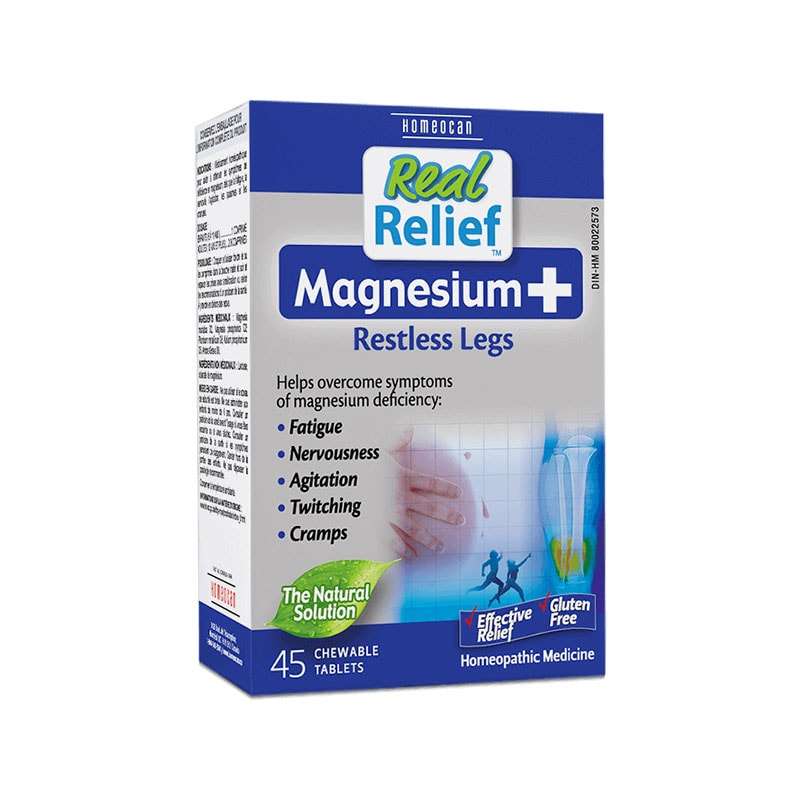 HOMEOCAN - Real Relief Magnesium+ Restless Legs - 45 tabs
