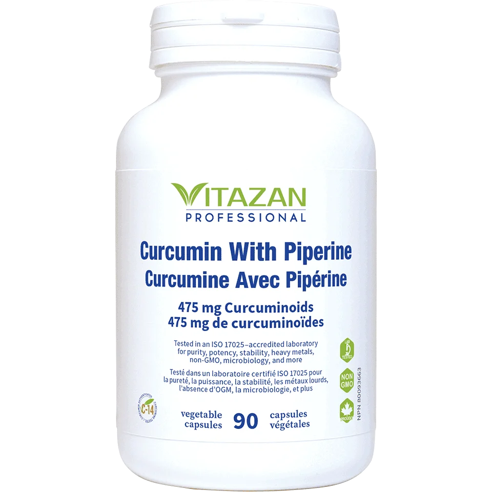 Vitazan Curcumin With Piperine (475 mg Curcuminoids) 90 capsules