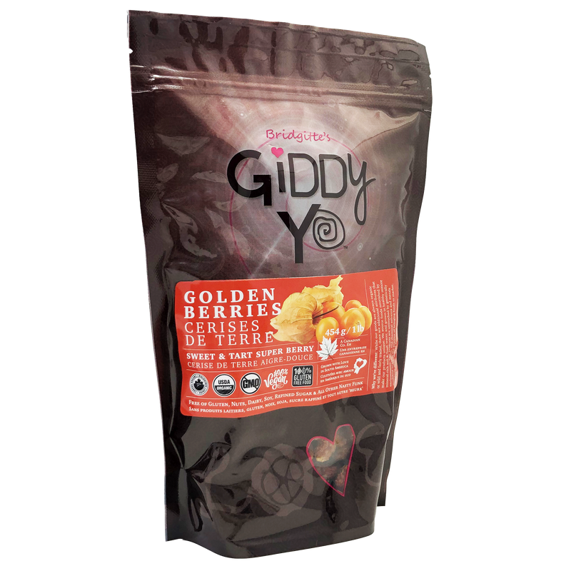 GIDDY-YO Golden Berries - Organic 1 lb /454 g