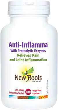 New Roots - Anti-Inflamma With Proteolytic Enzymes - 180 Capsules