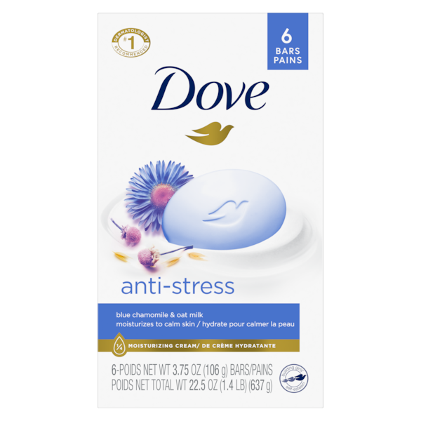 DOVE SOAP BAR OAT MILK W/CHAMOMILE 6X106G