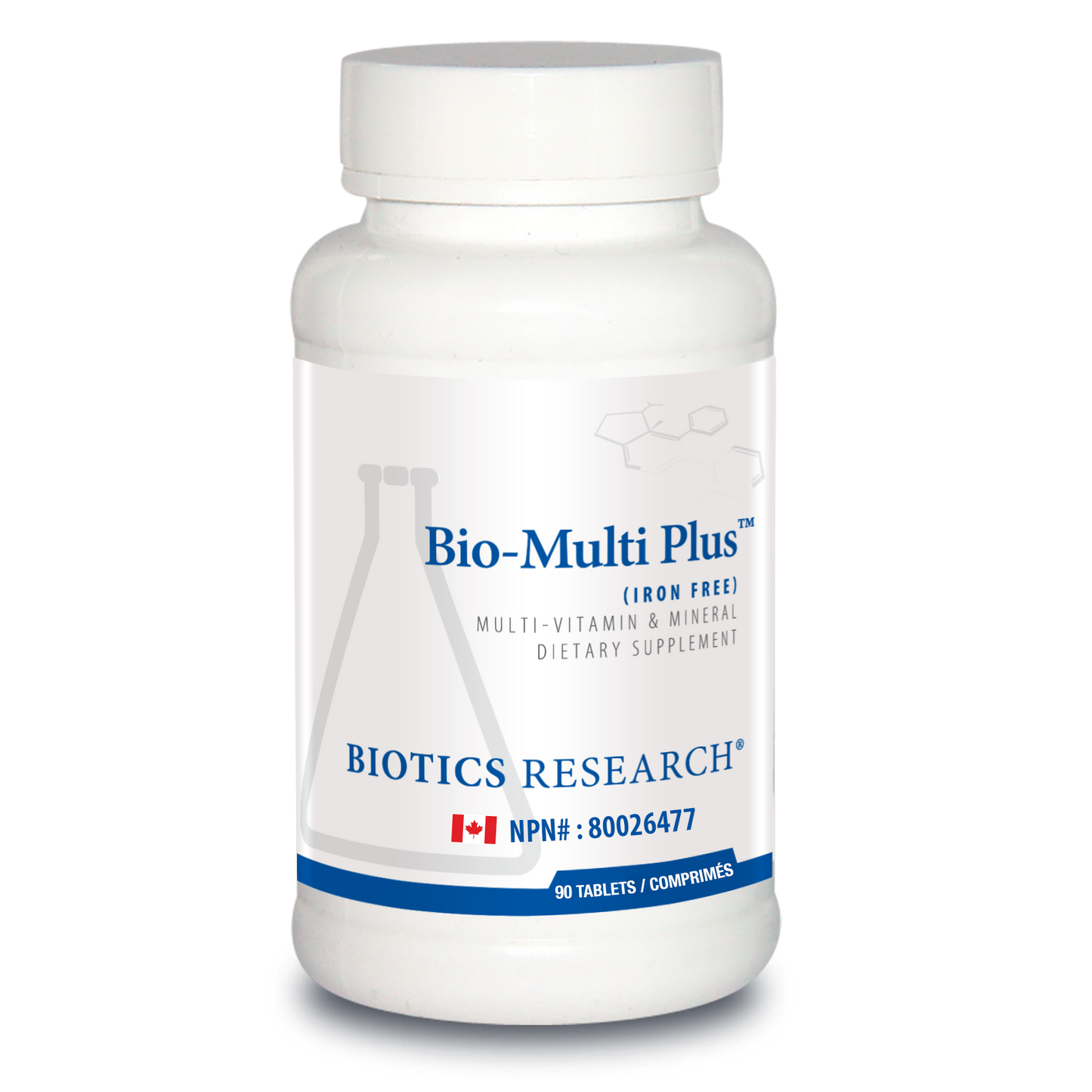 BIOTICS - Bio-Multi-Plus (Iron Free) - 90 Tablets