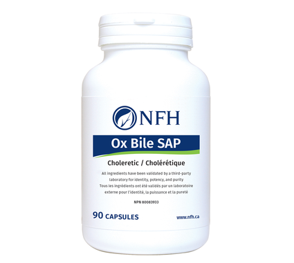 Nutritional Fundamentals for Health Ox Bile SAP (500 mg ox bile/capsule) 90 capsules