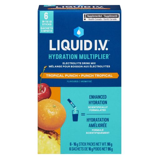 LIQUID IV ELECTROLYTE DRINK TROPICAL PUNCH 96G