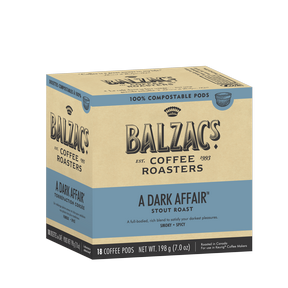 Balzac's Coffee Roasters A Dark Affair Coffee Pods 6 x 18ct