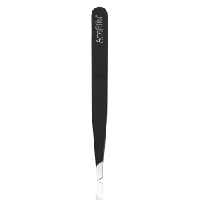 ArteStile   Slant Tip Tweezers - Matte Black 1ea
