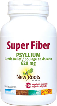 NEW ROOTS Super Fibre Psyllium · 620 mg 100 capsules