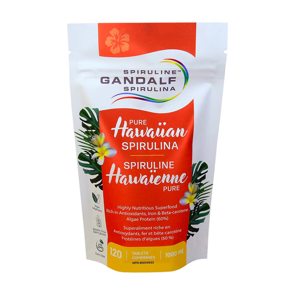 GANDALF Hawaiian Spirulina 1000mg, 120tabs