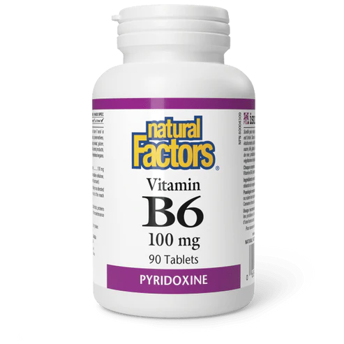 Natural Factors   Vitamin B6 100 mg   90 tabstabs