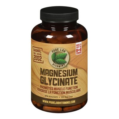 Pure Lab Vitamins Magnesium Glycinate 165mg - 120 vegi caps
