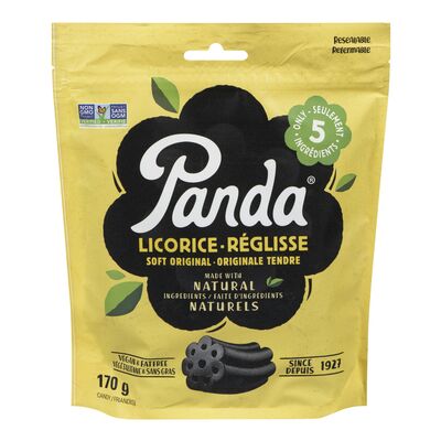 PANDA NATURAL LICORICE Natural Soft Licorice Bag 170g