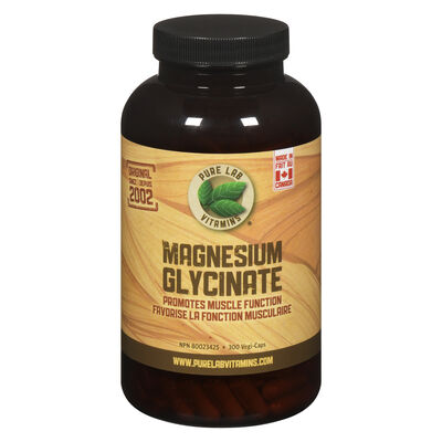 Pure Lab Vitamins Magnesium Glycinate 165mg - 300 vegi caps