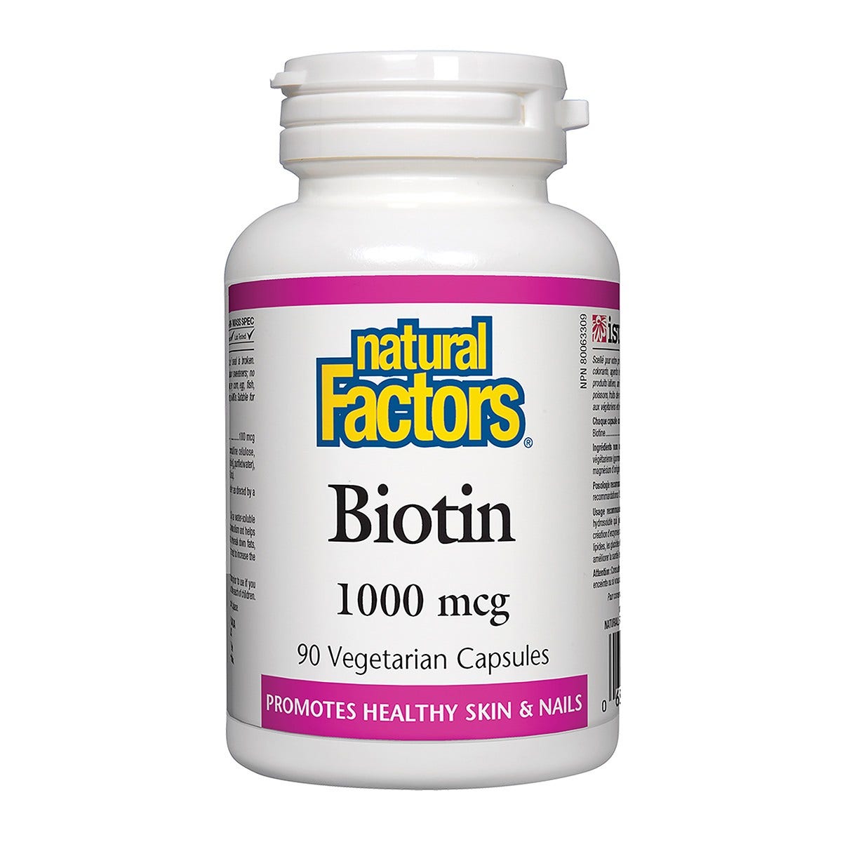 Natural Factors Biotin 1000 mcg 90 vcapsvcaps