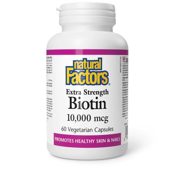 Natural Factors Biotin 10,000 mcg 60 vcapsvcaps