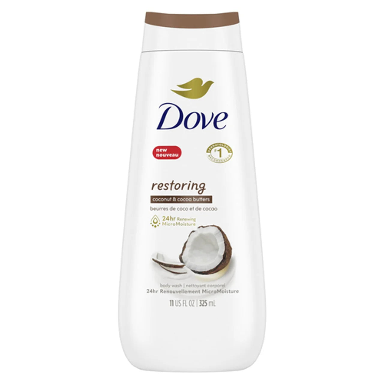 DOVE BODY WASH COCONUT COCOA 325ML